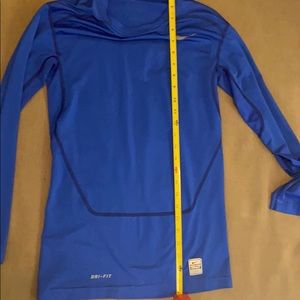 Nike men’s dri fit pro combat shirt in blue